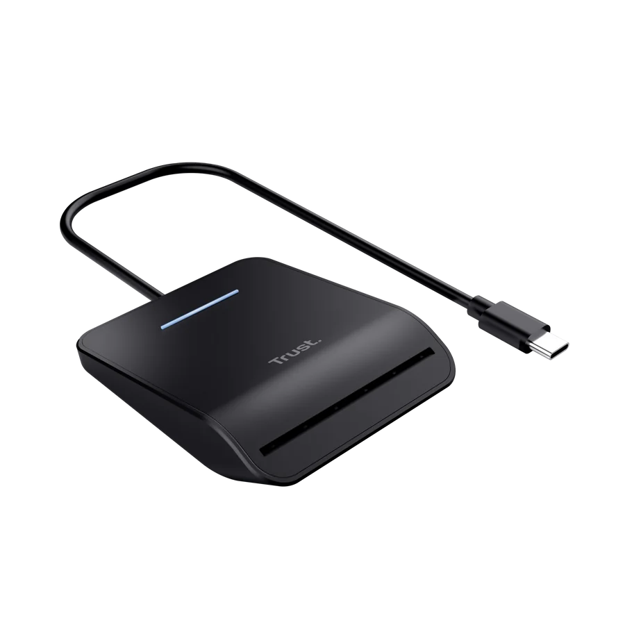 Trust Primo lecteur de cartes à puce Intérieure USB USB Type-C Noir