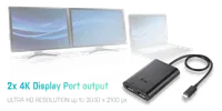 i-tec USB-C 3.1 Dual 4K DP Video Adapter - 5