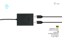 i-tec USB-C Dual 4K/60Hz (single 8K/30Hz) DP Video Adapter - 8