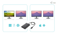 i-tec USB-C Dual 4K/60Hz (single 8K/30Hz) HDMI Video Adapter - 5