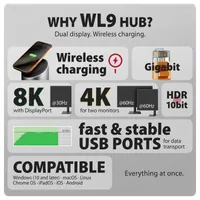 Axagon HMC-WL9 station d'accueil Avec fil USB 3.2 Gen 2 (3.1 Gen 2) Type-C Gris - 4