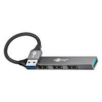 Hub USB-A 3.2 Goobay Slim - 4 ports (Gris) - 1
