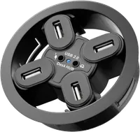 Hub USB 2.0 encastrable Goobay - 3 ports - 2