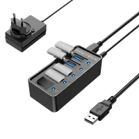 Hub USB 3.0 Havit H95 - 6 ports + SD + Jack (Noir) - 2