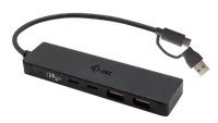 i-tec Metal C31HUBMETAL2A2C hub & concentrateur USB 3.2 Gen 1 (3.1 Gen 1) Type-C 10000 Mbit/s Noir - 1