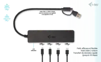 i-tec Metal C31HUBMETAL2A2C hub & concentrateur USB 3.2 Gen 1 (3.1 Gen 1) Type-C 10000 Mbit/s Noir - 3