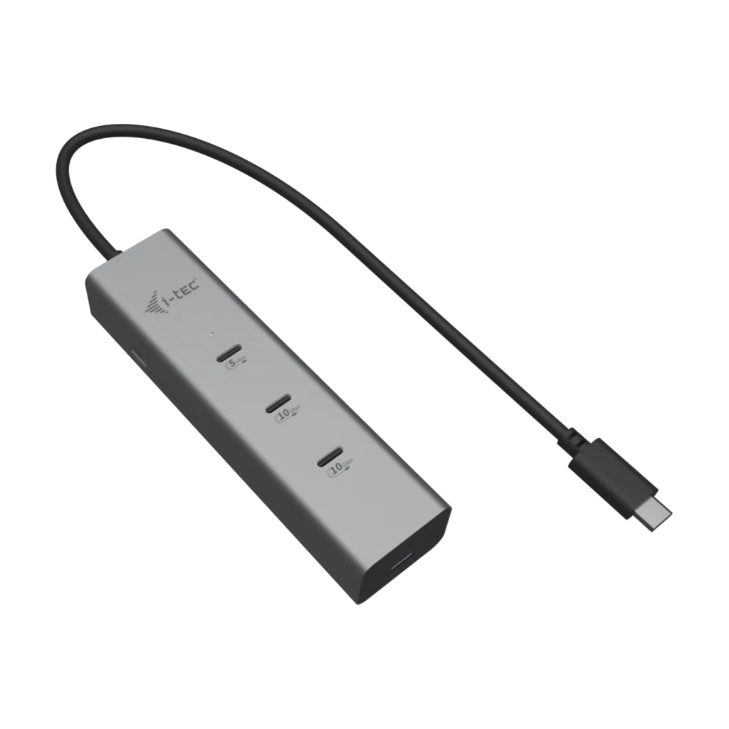 i-tec Metal USB-C Charging HUB 5port with USB-C video 8K + Power Delivery 85W