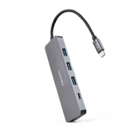 Nanocable 10.16.4409 hub & concentrateur USB 3.2 Gen 1 (3.1 Gen 1) Type-C 5 Mbit/s Gris