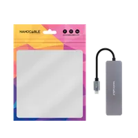 Nanocable 10.16.4409 hub & concentrateur USB 3.2 Gen 1 (3.1 Gen 1) Type-C 5 Mbit/s Gris - 2