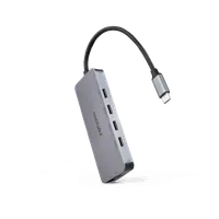 Nanocable 10.16.4505 hub & concentrateur USB 3.2 Gen 1 (3.1 Gen 1) Type-C 5000 Mbit/s Gris
