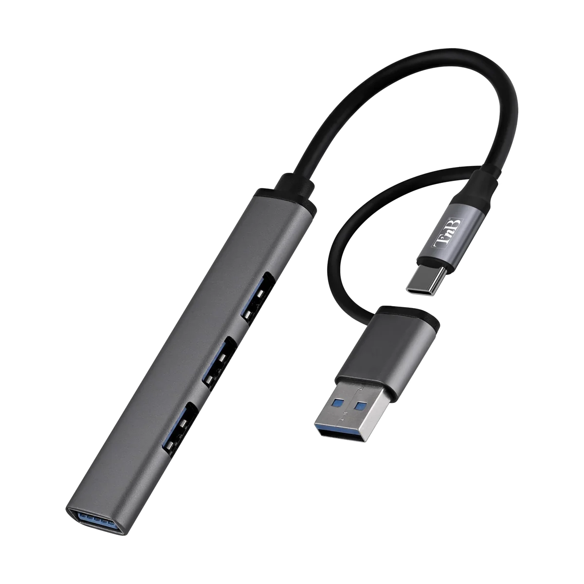 Hub USB 3.0 T'nB - 3x USB-A + 1x USB-C