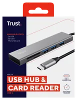 Trust Halyx USB 3.2 Gen 1 (3.1 Gen 1) Type-C 104 Mbit/s Aluminium - 6