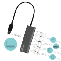 i-tec Metal Superspeed USB 3.0 4-Port Hub - 4