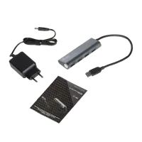 i-tec Metal Superspeed USB 3.0 4-Port Hub - 5