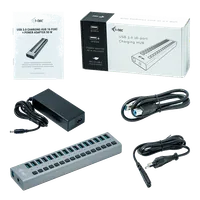 i-tec USB 3.0 Charging HUB 16port + Power Adapter 90 W - 5