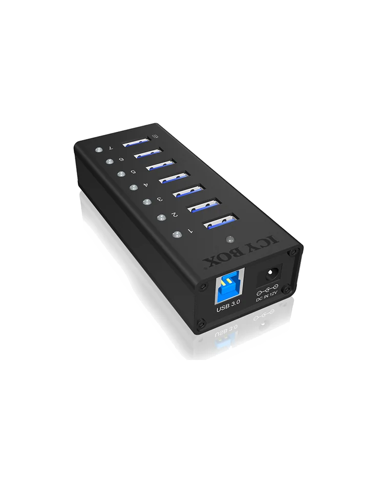 ICY BOX IB-AC618 USB 3.2 Gen 1 (3.1 Gen 1) Type-B 5000 Mbit/s Noir