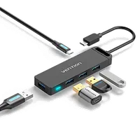 Hub USB-C Vention - 4 ports 0.15m (Noir)