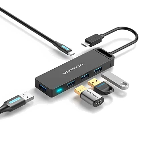 Hub USB-C Vention - 4 ports 0.15m (Noir)