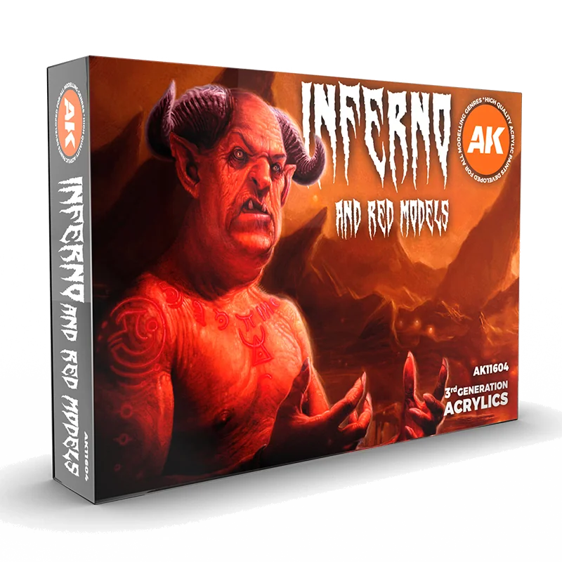 Ak Interactive Set de Peinture - Inferno and Red Creatures