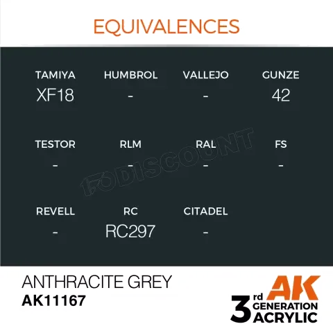 Ak Interactive  Pot de Peinture - Basalt Grey (17 ml)