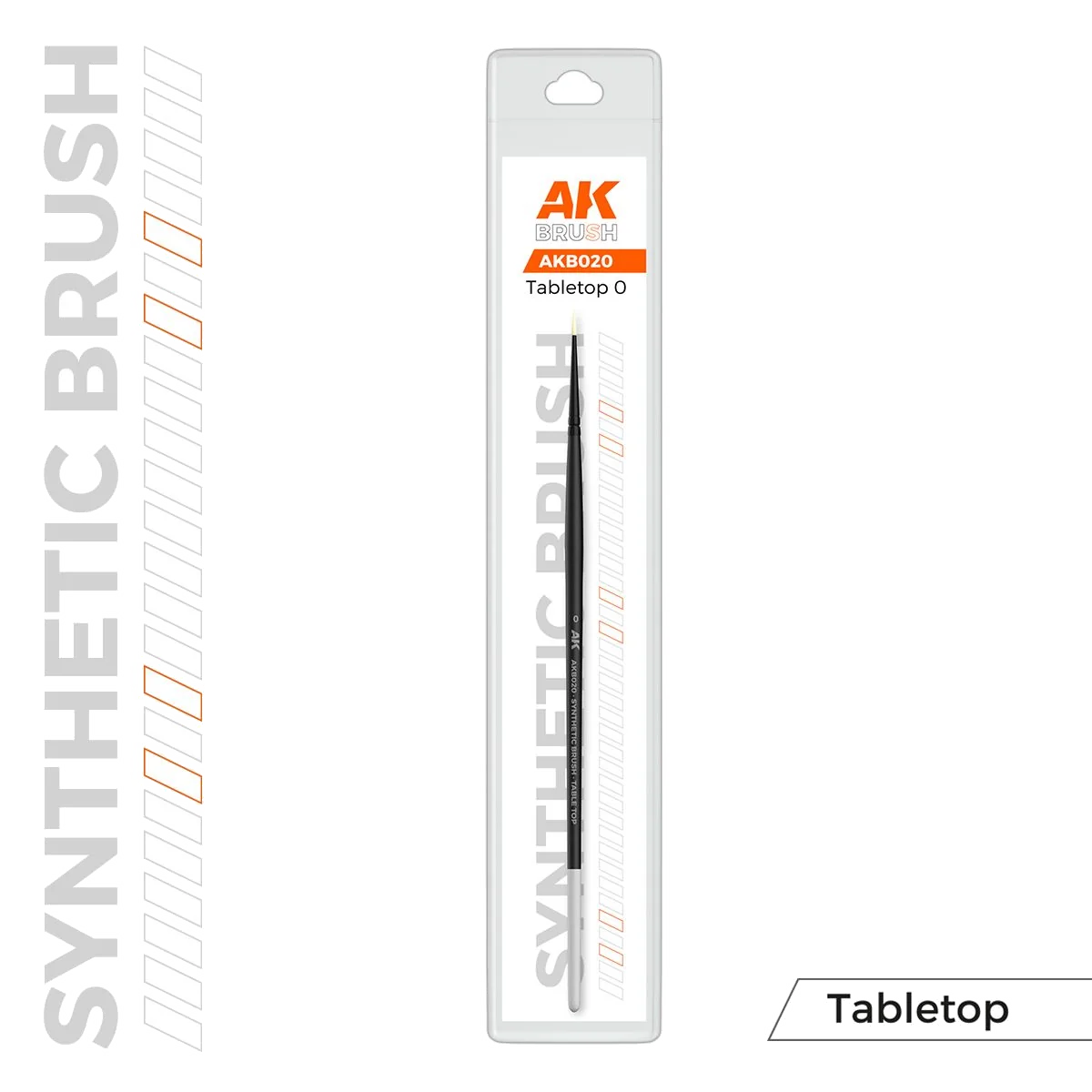 AK Interactive Pinceau Synthetique - Tabletop (Taille 0)