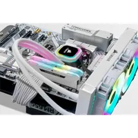 CORSAIR VENGEANCE RGB PRO D4 3600 32G (2x16G) CMH32GX4M2D3600C18W BLANC - 2