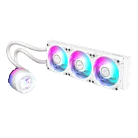 GIGABYTE AORUS WATERFORCE X II 360 ICE Refroidisseur liquide pour processeur AIO - 3x ventilateurs ARGB de 120 mm, écran LCD en couleur, DAISY-CHAIN, compatible avec Intel LGA 1851 et AMD AM5 - 2