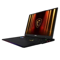 MSI Raider 18 HX AI A2XWJG-602FR Intel Core Ultra 9 285HX Ordinateur portable 45,7 cm (18") UHD+ 64 Go DDR5-SDRAM 4 To SSD NVIDIA GeForce RTX 5090 Wi-Fi 7 (802.11be) Windows 11 Pro Français Noir