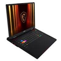 MSI Raider 18 HX AI A2XWJG-602FR Intel Core Ultra 9 285HX Ordinateur portable 45,7 cm (18") UHD+ 64 Go DDR5-SDRAM 4 To SSD NVIDIA GeForce RTX 5090 Wi-Fi 7 (802.11be) Windows 11 Pro Français Noir - 6
