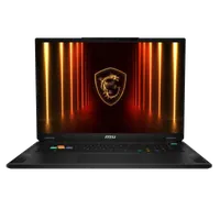 MSI Stealth A18 AI+ A3XWIG-033FR Copilot+ PC AMD Ryzen AI 9 HX 370 Ordinateur portable 45,7 cm (18") Quad HD+ 64 Go DDR5-SDRAM 2 To SSD NVIDIA GeForce RTX 5080 Wi-Fi 7 (802.11be) Windows 11 Pro Noir - 2