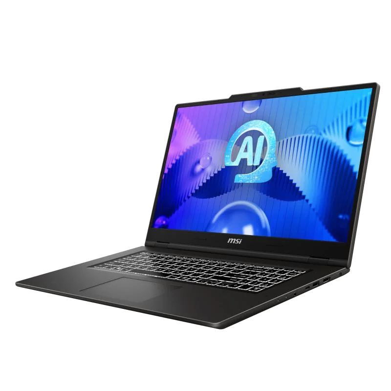 MSI Venture 17 AI A1MG-012FR Intel Core Ultra 7 155H Ordinateur portable 43,9 cm (17.3") Full HD 32 Go DDR5-SDRAM 1 To SSD Wi-Fi 6E (802.11ax) Windows 11 Pro Français Gris