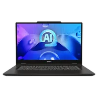 MSI Venture 17 AI A1MG-012FR Intel Core Ultra 7 155H Ordinateur portable 43,9 cm (17.3") Full HD 32 Go DDR5-SDRAM 1 To SSD Wi-Fi 6E (802.11ax) Windows 11 Pro Français Gris - 2