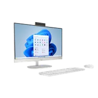HP All-in-One 24-cr0089nf PC AMD Ryzen? 7 7730U 60,5 cm (23.8") 1920 x 1080 pixels 16 Go DDR4-SDRAM 512 Go SSD Windows 11 Home Wi-Fi 6 (802.11ax) Blanc - 2
