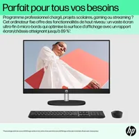 HP All-in-One 24-cr0089nf PC AMD Ryzen? 7 7730U 60,5 cm (23.8") 1920 x 1080 pixels 16 Go DDR4-SDRAM 512 Go SSD Windows 11 Home Wi-Fi 6 (802.11ax) Blanc - 11