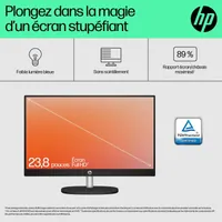 HP All-in-One 24-cr0089nf PC AMD Ryzen? 7 7730U 60,5 cm (23.8") 1920 x 1080 pixels 16 Go DDR4-SDRAM 512 Go SSD Windows 11 Home Wi-Fi 6 (802.11ax) Blanc - 13