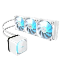 GIGABYTE EAGLE 360 ICE Système de Refroidissement Liquide pour CPU - 3x120mm Ventilateurs ARGB, écran LCD couleur, DAISY-CHAIN, Compatible Intel LGA 1851 et AMD AM5 - 2