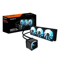 GIGABYTE EAGLE 360 Système de Refroidissement Liquide pour CPU - 3x120mm Ventilateurs ARGB, écran LCD couleur, DAISY-CHAIN, Compatible Intel LGA 1851 et AMD AM5 - 1