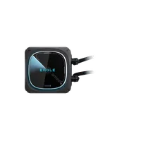 GIGABYTE EAGLE 360 Système de Refroidissement Liquide pour CPU - 3x120mm Ventilateurs ARGB, écran LCD couleur, DAISY-CHAIN, Compatible Intel LGA 1851 et AMD AM5 - 3