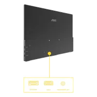 AOC 16T20E2 téléviseur et moniteur portables Moniteur portable Noir 39,6 cm (15.6") LED 1920 x 1080 pixels - 3