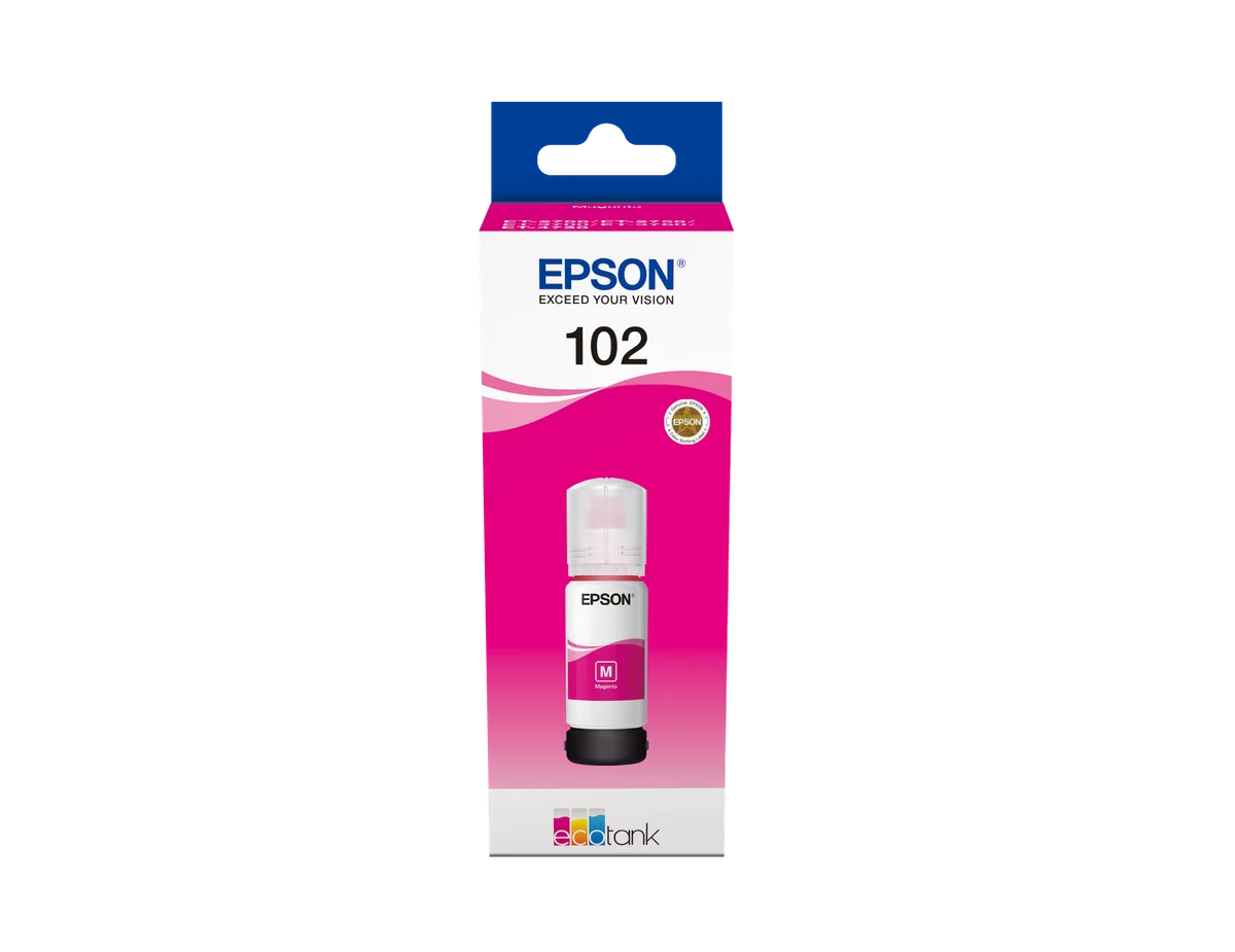 Epson 102 EcoTank Magenta ink bottle