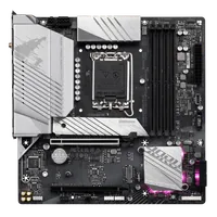 GIGABYTE B760M AORUS ELITE AX Carte Mère - Compatible avec les processeurs Intel Core 14e génération, VRM numérique 12*+1+1 phases, jusqu'à 7800MHz DDR5 (OC), 2x PCIe 4.0 M.2, Wi-Fi 6E, 2.5GbE LAN, USB 3.2 Gen 2 - 3