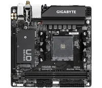 GIGABYTE A520I AC Carte Mère - Prend en charge les processeurs AMD Ryzen 5000 Series AM4, 6 phases VRM numériques, jusqu'à 5300MHz DDR4 (OC), 1xPCIe 3.0 M.2, WIFI, GbE LAN, USB 3.2 Gen1 - 2