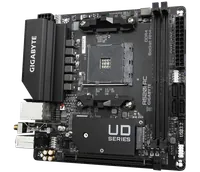 GIGABYTE A520I AC Carte Mère - Prend en charge les processeurs AMD Ryzen 5000 Series AM4, 6 phases VRM numériques, jusqu'à 5300MHz DDR4 (OC), 1xPCIe 3.0 M.2, WIFI, GbE LAN, USB 3.2 Gen1 - 4
