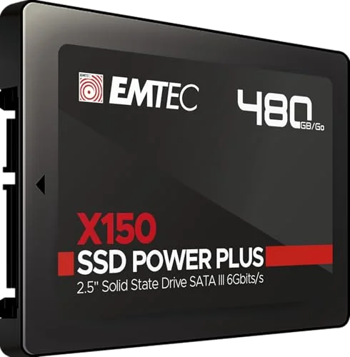 Disque SSD Emtec X150 Power Plus 480Go - S-ATA 2,5"