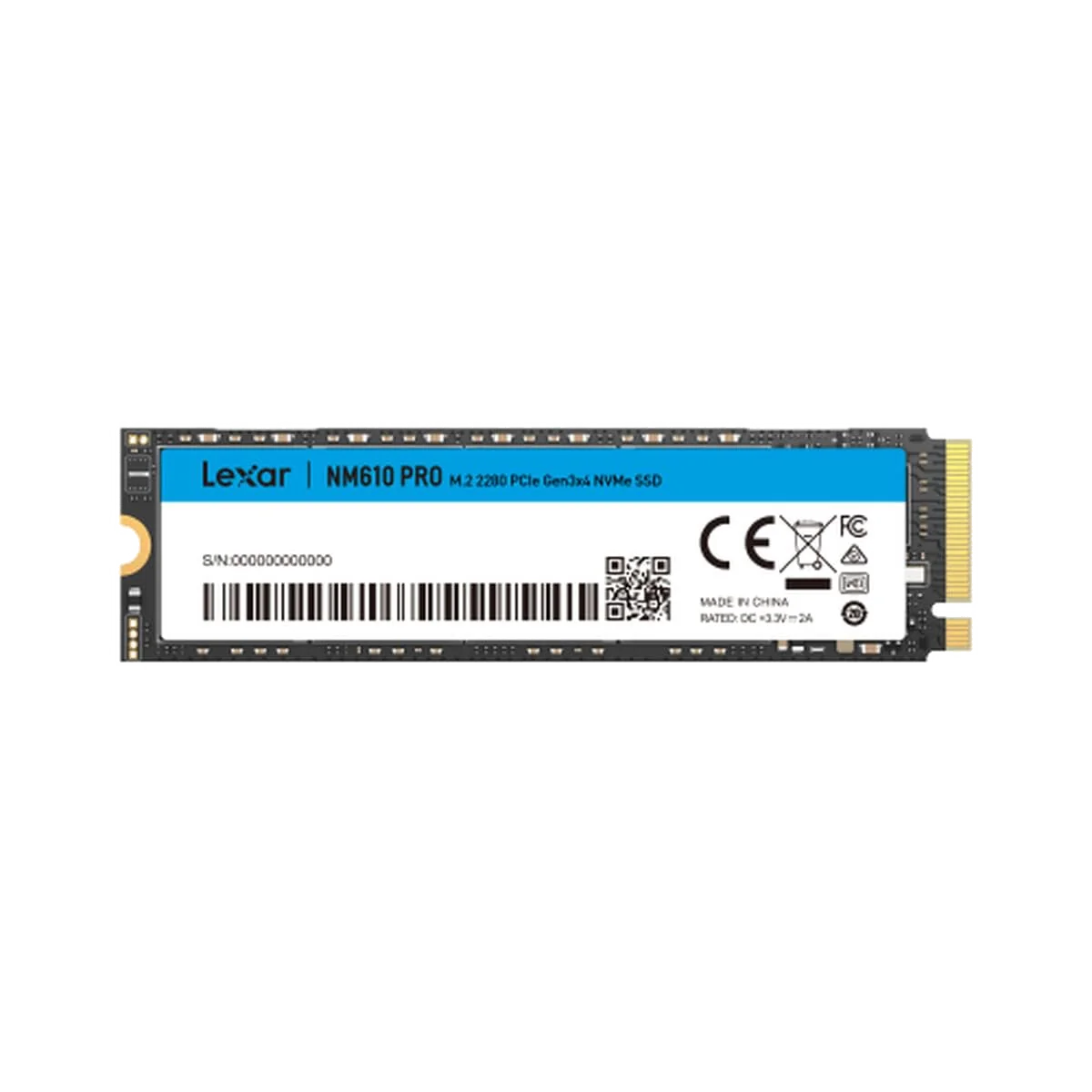 Disque SSD Lexar NM610 Pro 500Go - NVMe M.2 Type 2280