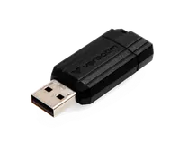 Verbatim Micro-clé USBPinStripe de 64 Go - noire