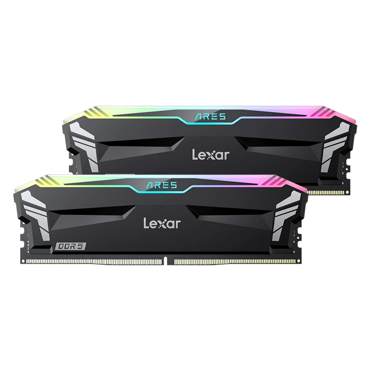 Kit Barrettes mémoire 32Go (2x16Go) DIMM DDR5 Lexar Ares RGB  6400MHz (Noir)