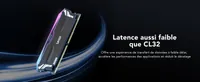 Kit Barrettes mémoire 32Go (2x16Go) DIMM DDR5 Lexar Ares RGB  6400MHz (Noir) - 3
