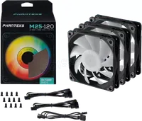 Lot de 3 Ventilateurs de boitier Phanteks M25 Gen2 - 12cm (Noir)