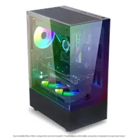 Boitier Moyen Tour ATX Spirit Of Gamer Spectra Dark RGB avec panneaux vitrés (Noir)
